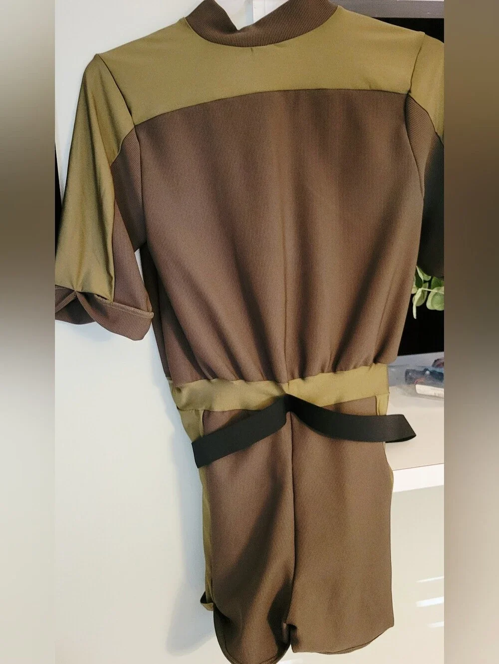 Olive Pilot Costume  With American Flag Patch